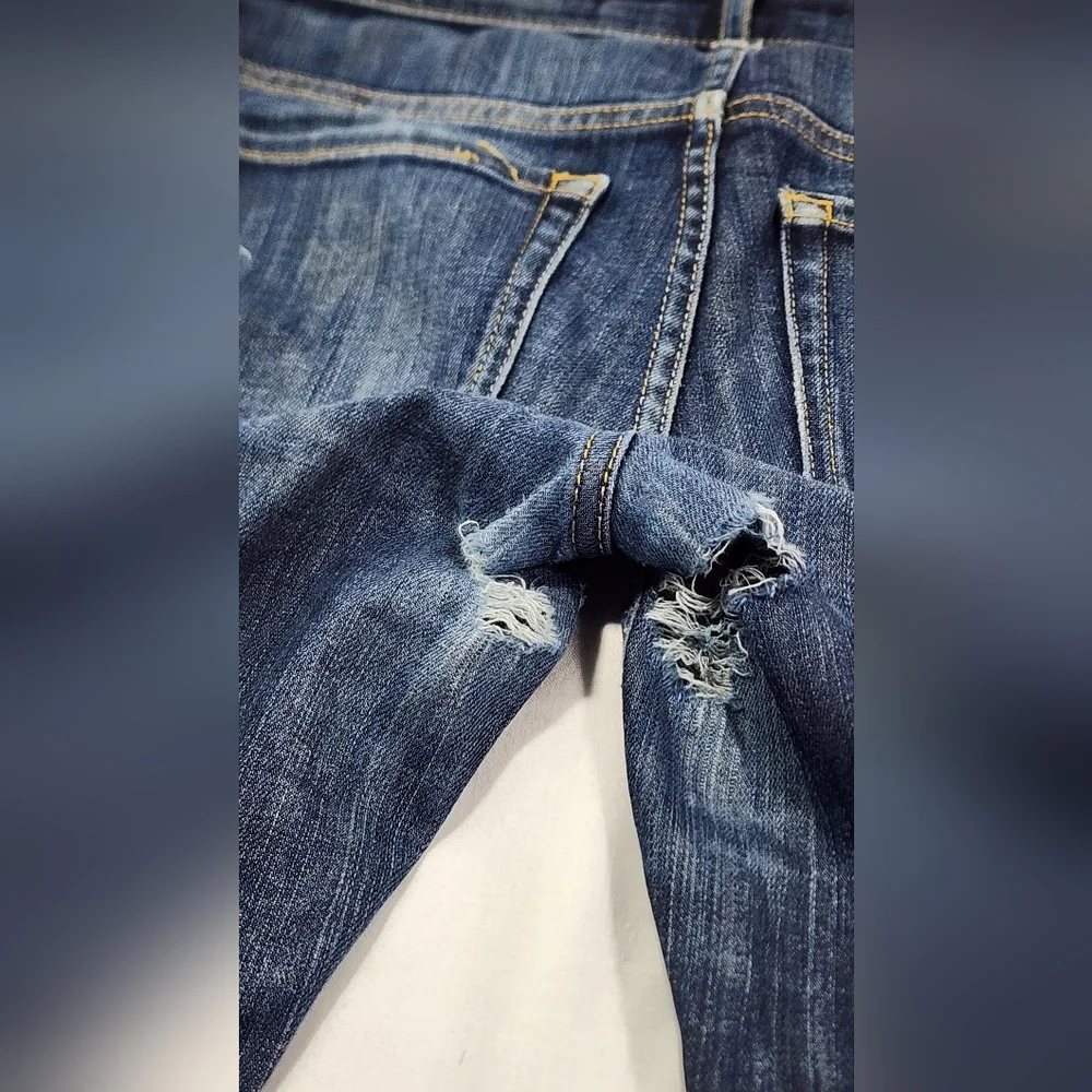 GUESS BOOT MID WOMEN'S JEANS, SIZE 27, MEDIUM WASH BLUE